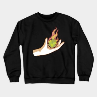 Crushing a world on fire Crewneck Sweatshirt